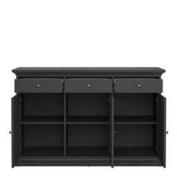 Furniture To Go Paris Sideboard With 3 Doors And 3 Drawers In Matt Grey - thumbnail 6