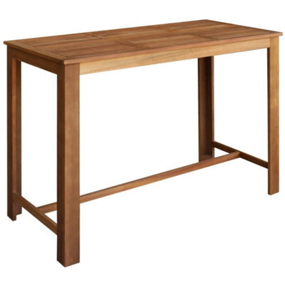 Vidaxl Bar Table Solid Acacia Wood 150X70X105 Cm - image 1