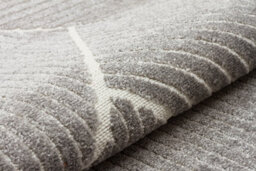 Silver Outdoor Rug, Geometric Striped Stain-Resistant Rug For Patio Decks, 3mm Modern Outdoor Area Rug-190Cm X 290Cm - thumbnail 6