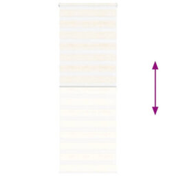 Berkfield Zebra Blind Marble Beige 75X200 Cm Fabric Width 70.9 Cm Polyester - thumbnail 5