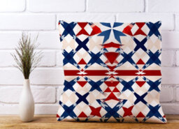 Warren Reed Designer American Flag Abstract Pattern Cushions 60Cm X 60Cm - thumbnail 2