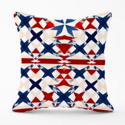 Warren Reed Designer American Flag Abstract Pattern Cushions 60Cm X 60Cm - thumbnail 1