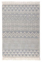 Ivory Kilim Geometric Luxurious Modern Wool Moroccan Wool Hand Made Rug For Dining Room Bedroom & Living Room-160Cm X 220Cm - thumbnail 8