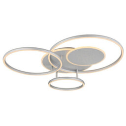Luminosa Lighting Luminosa Johnson Ii Semi Flush Ceiling Light Brushed Silver Led 2700/6500K - thumbnail 8