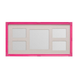 Orsina Pink Multi-Photo Display With 5 Picture Frames,polyresin Wall Photo Holder,versatile Photo Collage Frame - thumbnail 1