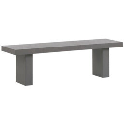 Beliani Garden Dining Set With Benches And Stools 6 Seater Taranto Concrete Grey - thumbnail 9