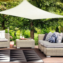 Beige 2X3M Rectangular Shade Sail Waterproof Uv Resistant - thumbnail 1