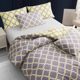 Pamposh Single Duvet Cover Set Premium Brushed Microfiber Duvet Cover Ultrasoft Hypoallergenic Reversible With Zipper Closure - thumbnail 1
