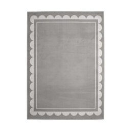 Melrose Colorama Scallop Grey Medium Indoor Area Rug 120/170Cm - thumbnail 4