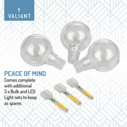 Valiant Wedding And Party String Lights For Indoor And Outdoor Use 12.5Mtrs Includes 25 Warm White Bulbs - thumbnail 6
