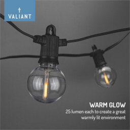 Valiant Wedding And Party String Lights For Indoor And Outdoor Use 12.5Mtrs Includes 25 Warm White Bulbs - thumbnail 4