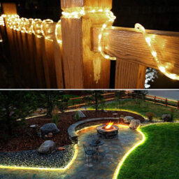 Lepro 10M 240 Led Outdoor Rope Lights, Warm White, Outdoor String Lights Plug In, Suit For Garden, Pathway, Patio, Backyard - thumbnail 5