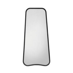 Xample Gallery Kurva Black Leaner Mirror - Curved Full-Length Design, Metal Frame, Wall Hanging Kit Included, 123 X 56.5Cm - thumbnail 3
