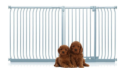 Bettacare Extra Tall Elite Dog Gate, 216Cm - 225Cm, Matt Grey, Extra Tall 96.8Cm In Height, Pressure Fit Pet Gate - image 1