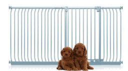 Bettacare Extra Tall Elite Dog Gate, 216Cm - 225Cm, Matt Grey, Extra Tall 96.8Cm In Height, Pressure Fit Pet Gate - thumbnail 1