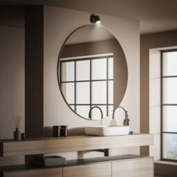 Briloner Black Metal Gu10 Wall Spotlight Adjustable Ip44 Max 9W - thumbnail 6