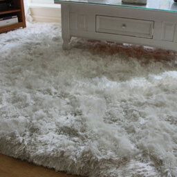Asiatic Plush White Luxury Shaggy Polyester Rug-140Cm X 200Cm - thumbnail 4