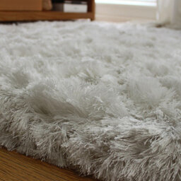 Asiatic Plush White Luxury Shaggy Polyester Rug-140Cm X 200Cm - thumbnail 2