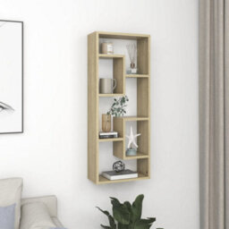Berkfield Wall Shelf Sonoma Oak 36X16X90 Cm Engineered Wood - thumbnail 1