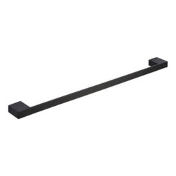 Bubly Bathrooms Premium Wall Mounted Matt Black Towel Bar - Contemporary Modern Design - thumbnail 1