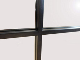Aspect Furniture Square Window Wall Mirror,metal Window Pane Mirror,black,60 X2 X60 Cm - thumbnail 4