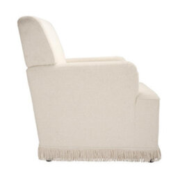 Where Saints Go Ltd Armchair Jojo Cream Fabric Pillow Back Tassel Fringe Trim 91Cm By Where Saints Go - thumbnail 4