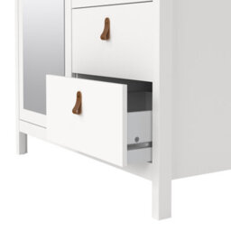 Furniture To Go Barcelona Wardrobe With 1 Door + 1 Mirror Door + 2 Drawers White - thumbnail 8
