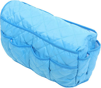 Sofa Armrest Storage Pouch With Multiple Pockets In Blue Non-Woven Fabric, Practical Hanging Organizers For Living Room - image 1