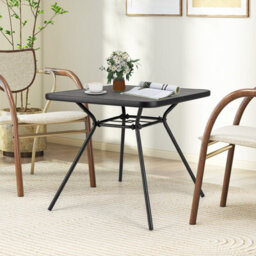 Gainoom Patio Dining Table 80Cm Square Outdoor Table W/ 4Cm Umbrella Hole - thumbnail 4