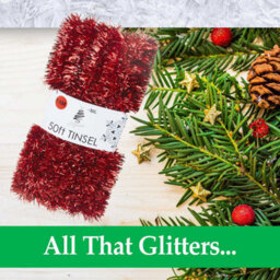 Christmas Tinsel Decorations For Christmas Tree (Red) - thumbnail 2