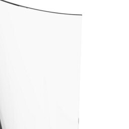 Sundaze 6mm Toughened Safety Glass Curved P Shaped Shower Bath Screen - 1400X715mm Black - thumbnail 3