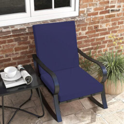 Crescent Waterproof Garden High Back Seat Pad Cushions 96 X 41 X 5Cm Purple Foldable Outdoor Chair Seat Pad - thumbnail 3