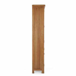 Zelah Oak Display Cabinet With Glass Doors - Fully Assembled By Roseland Furniture - thumbnail 6