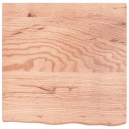Berkfield Wall Shelf Light Brown 60X60X6 Cm Treated Solid Wood Oak - thumbnail 2
