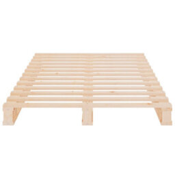 Berkfield Bed Frame 75X190 Cm Solid Wood Pine 2Ft6 Small Single - thumbnail 7