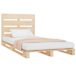 Berkfield Bed Frame 75X190 Cm Solid Wood Pine 2Ft6 Small Single - thumbnail 4