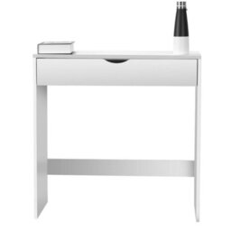 White Wooden Dressing Table Makeup Vanity Computer Desk Room - thumbnail 1