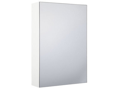Wyld And Coco Brightcasa Bathroom Mirror Cabinet White 40 X 60 Cm With Hidden Shelf And Mirrored Front - image 1