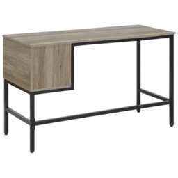 Beliani Home Office Desk Grant Light Brown 120 Cm 48 Cm With Drawers - thumbnail 7