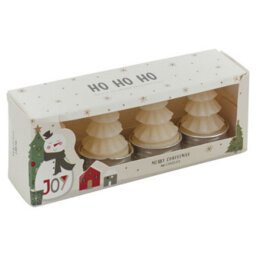 Urbn-Living Urbnliving 7Cm Height 8 Pcs White Christmas Tree Shaped Tea Light Candles Festive Holiday Decor Xmas Tealight - thumbnail 4