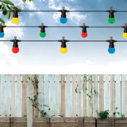 Gardenkraft 73390 20 Multicoloured Retro Style Led Festoon String Lights - thumbnail 2