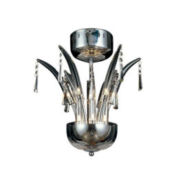 Luminosa Lighting Luminosa Jasper Pendant Round 12 Light G4 Polished Chrome/crystal, Not Led/cfl Compatible - thumbnail 1