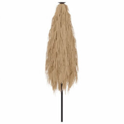 Berkfield Garden Parasol With Steel Pole Brown 388X388X248 Cm - thumbnail 6