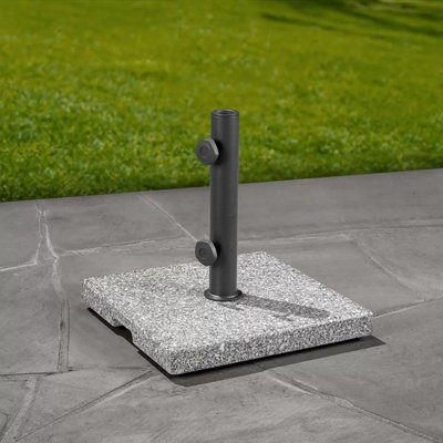 Xample Sunvilla Pembrooke 27Kg Granite Umbrella Base Heavy Duty Patio Parasol Stand With Wheels & Handle, Fits 5Cm Poles - image 1