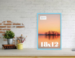 18X12 Light Blue Picture Frame (45.7 X 30.5Cm) Poster, Photo, Artwork, Gallery Wall Or Print - thumbnail 2