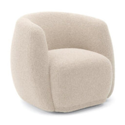 Where Saints Go Ltd Armchair George Cotton Cream Sherpa Fabric Tub Frame 66Cm By Where Saints Go - thumbnail 5