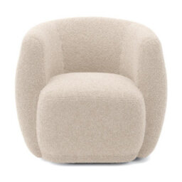 Where Saints Go Ltd Armchair George Cotton Cream Sherpa Fabric Tub Frame 66Cm By Where Saints Go - thumbnail 3