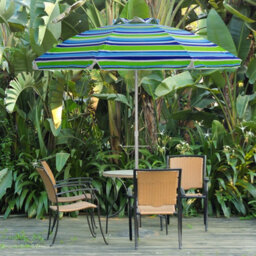 Costway 2M Patio Beach Umbrella Portable Sunshade Umbrella Upf 50+ With Sand Anchor - thumbnail 4