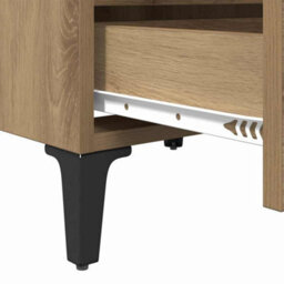 Berkfield Modern Bed Cabinets 2 Pcs Artisan Oak 40X35X50 Cm Engineered Wood - thumbnail 9