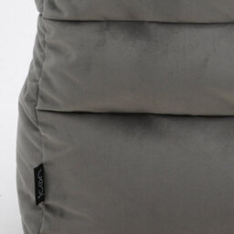 icon Kota Velvet Xl Bean Bag Sofa Grey Bean Bag Chair - thumbnail 7